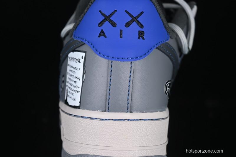 Nike Air Force 1 '07 Low British Blue Cat Casual Lace-Up Sneakers - KS6896-333