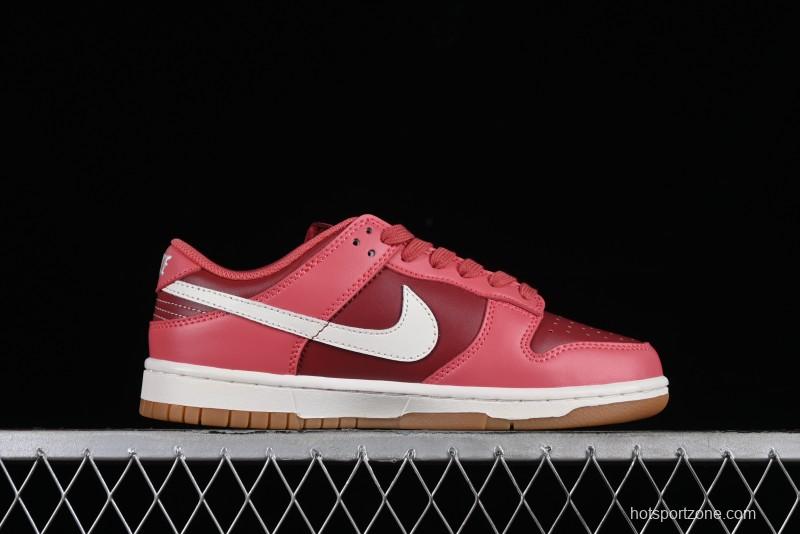 Nike Dunk Low SB Casual Sneakers in Strawberry Bear Colorway - DD1503-603