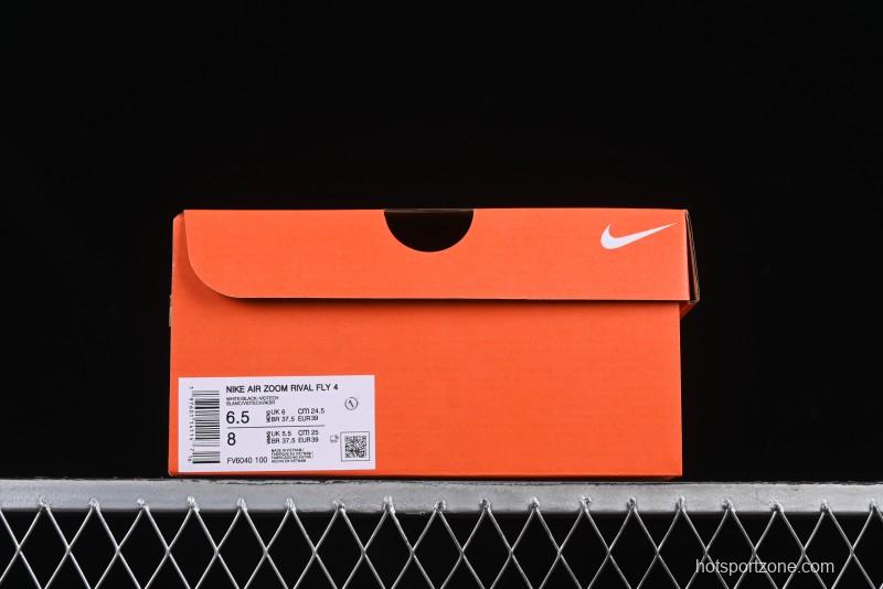 Nike Zoom Rival Fly 4 Lightweight Responsive Running Shoes - FV6040-100