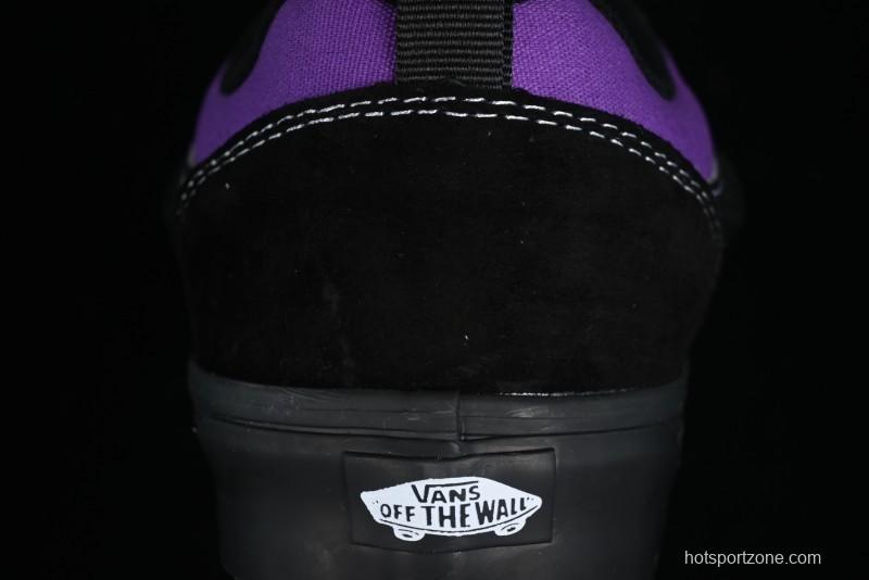 Vans Classics Knu Skool Black Purple Slip-On Shoes - VN0009QCSWE