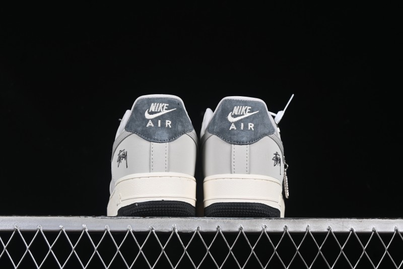 Nike Air Force 1 '07 Low Stussy Collaboration Galaxy Grey Low-Top Casual Sneakers - KK1988-055