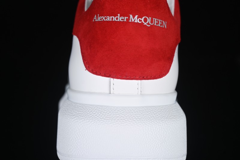 Alexander McQueen Oversized Sneakers with Red Suede Heel Detail - D.E5