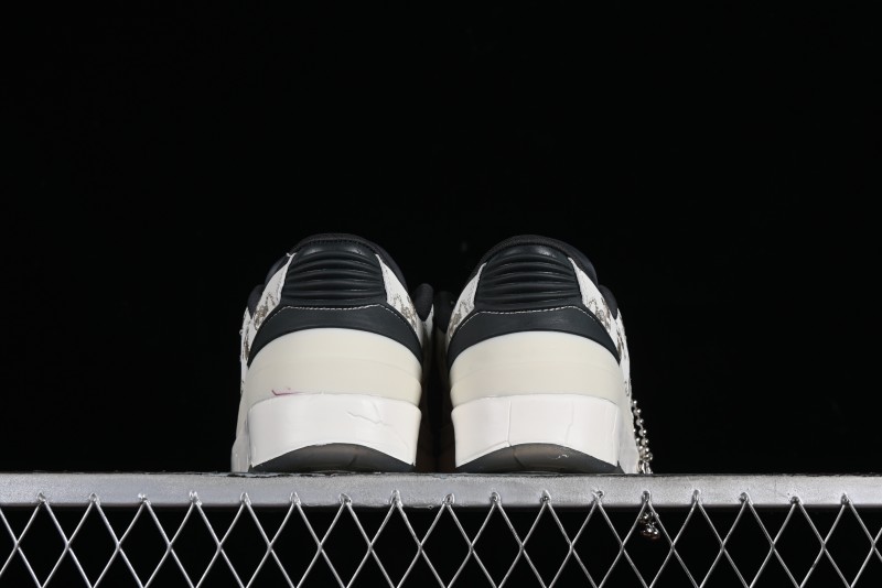 Nike Air Jordan 2 Retro AJ2 Low Top Basketball Shoes with Phoenix Embroidery Dragon Year Limited Edition - FJ5736-100