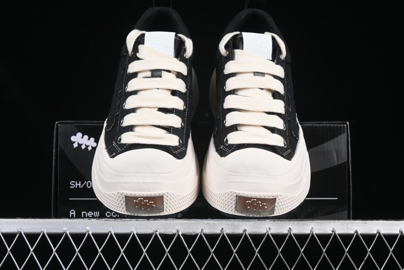 Shoot Brand Resonance Black Plum Retro Comfort Leather Anti-Slip Elevated Low-Top Casual Skate Shoes - AJD4