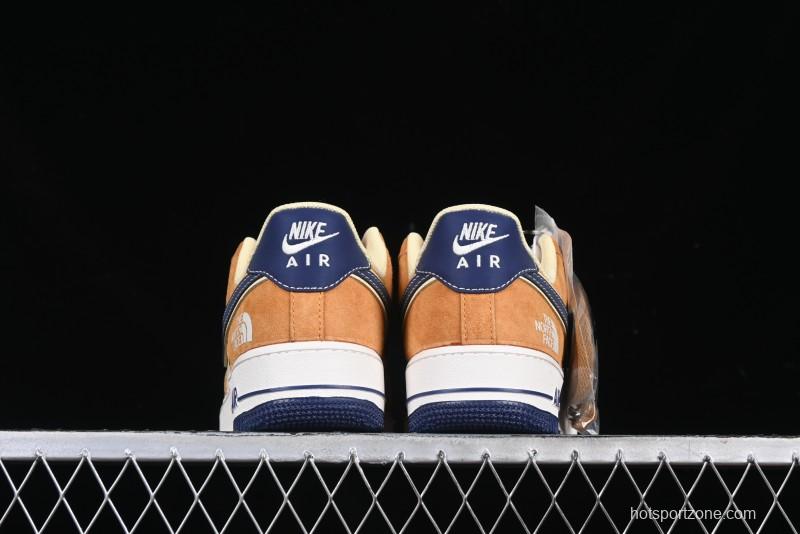 Nike Air Force 1 '07 Low The North Face Collaboration Sport Orange Low-Top Casual Sneakers - DM6688-053