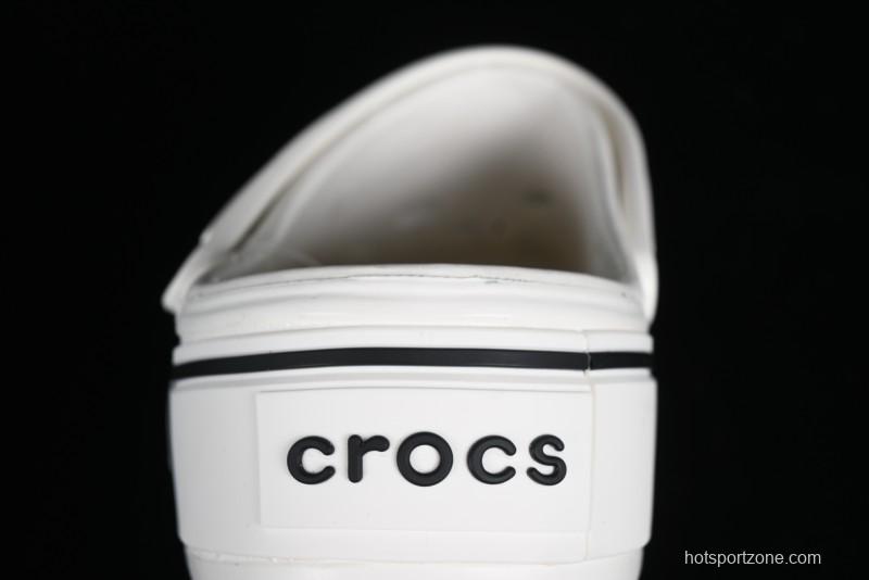 Crocs Crocband Platform Rainbow Comfortable Thick-Soled Clogs - B.D4