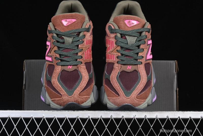 New Balance 9060 Retro Casual Running Shoes with ABZORB Cushioning Technology - U9060BUR