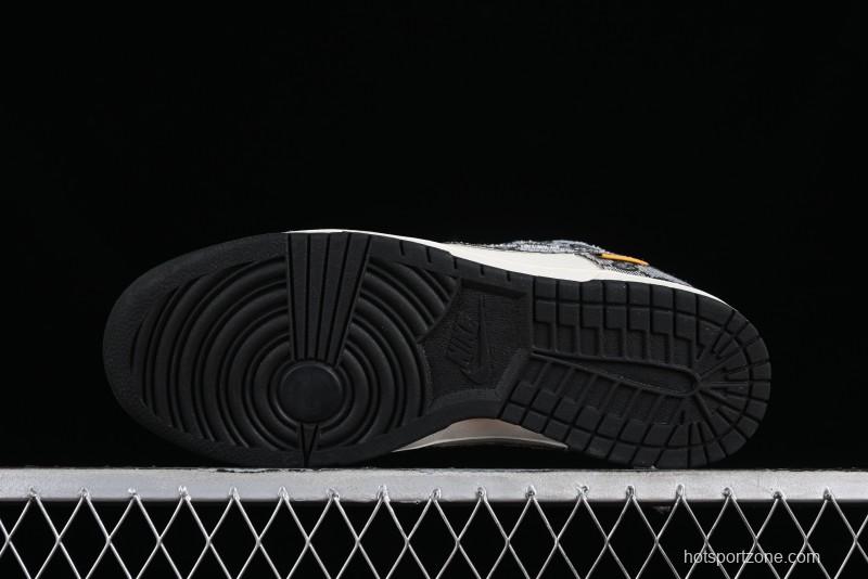 Nike SB Dunk Low Gucci Collaboration - Grey Pattern Anniversary High-End Custom Low-Top Casual Skate Shoes - BB9676-311