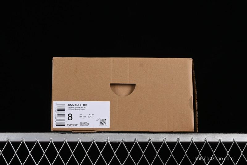 Nike Zoom Fly 5 Premium Lightweight Elastic Running Shoes with React Foam and Carbon Fiber Plate - FQ8112-331