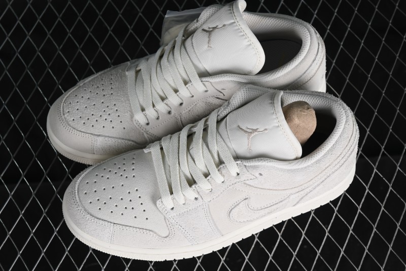 Nike Air Jordan 1 Low AJ1 Casual Sneakers in Earth Gray - FQ3055-100
