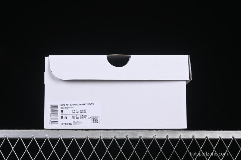 Nike Zoom VaporFly Next 3% Prototype Super Marathon Running Shoes with Dual Air Zoom and ZoomX Foam - HF7357-900