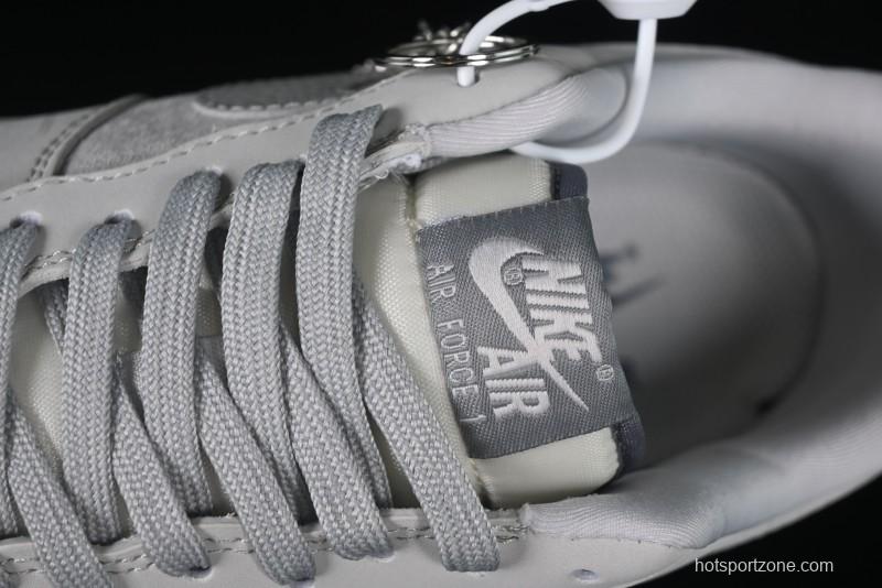 Nike Air Force 1 '07 Low Stussy Collaboration Galaxy Grey Low-Top Casual Sneakers - KK1988-055