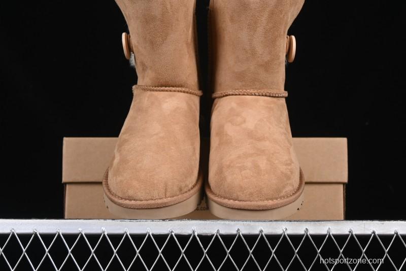 UGG Official Classic Button Sheepskin Snow Boots - 1016226 Chestnut