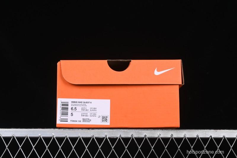 Nike Quest 6 Extreme Series Cushioned Lightweight Running Shoes - FD6034-102