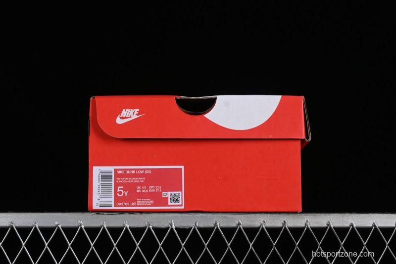 Nike Dunk Low SB Casual Sneakers with Deconstructed Laces and Ribbon Bow Design - DH9765-102