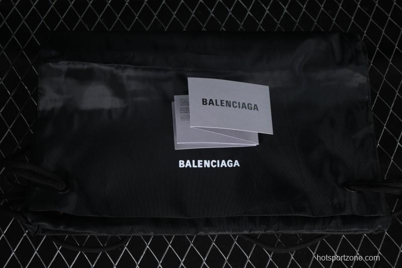 Balenciaga Monday Leather Round Toe Lace-Up Low-Top Casual Shoes - WDTSC1000