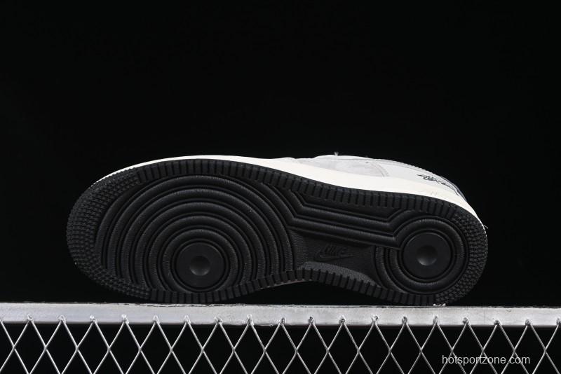Nike Air Force 1 '07 Low Stussy Collaboration Galaxy Grey Low-Top Casual Sneakers - KK1988-055