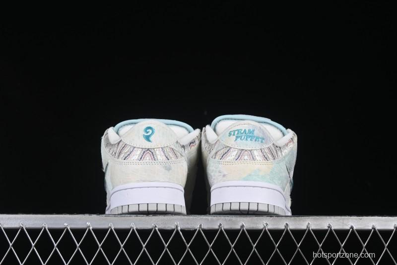 Nike Dunk Low CNY Year of the Dragon Limited Edition New Chinese Style Custom Steam Puppet - Third Prince White Aobing SB Low-top Casual Sneakers - DV0831-101