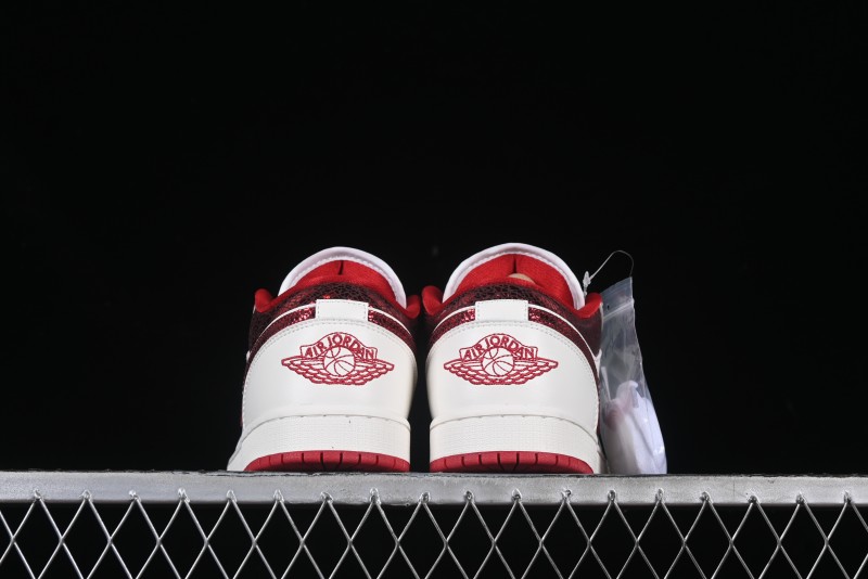 Nike Air Jordan 1 Low AJ1 White Red Casual Sneakers - HJ9338-106