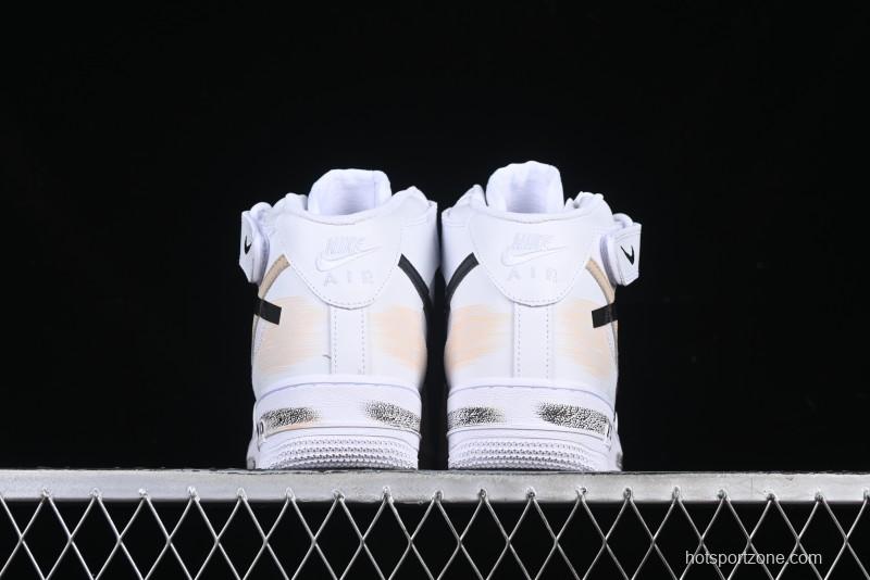 Nike Air Force 1 '07 Mid Broken Hook Spray Paint Anime Theme Casual Sneakers - ZH0316-058