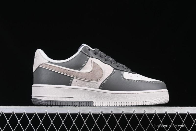 Nike Air Force 1 '07 Low North Face Collaboration Light Grey Two-Tone Low-Top Casual Sneakers - DM6688-046