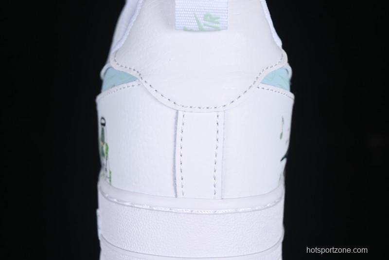 Nike Air Force 1'07 Low "Octopus Brother" SpongeBob Comic Series Squidward Middle East Casual Sneakers - FB8971-060