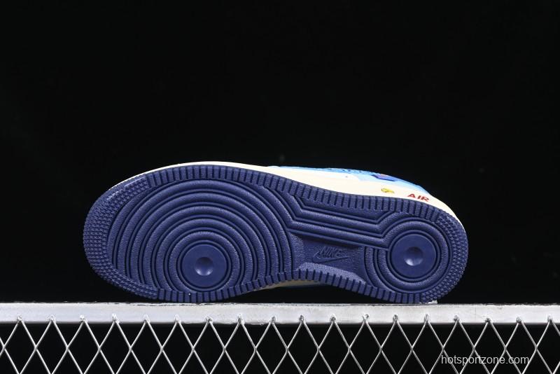 Nike Air Force 1 '07 Low Doraemon Bamboo Copter Casual Sneakers - XL2420-333