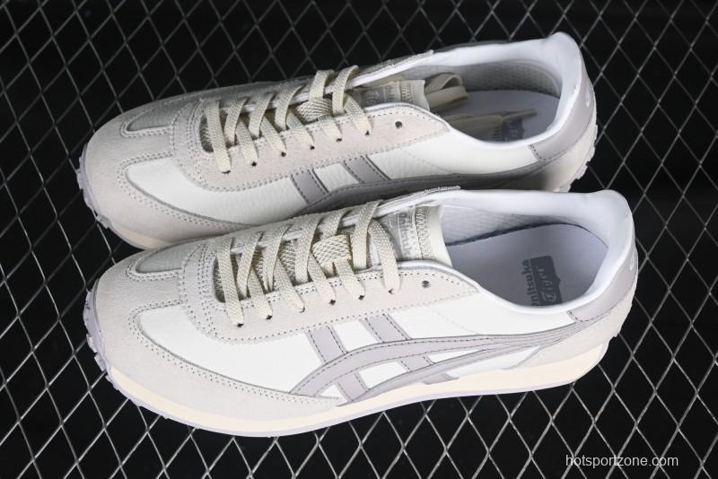 Classic Onitsuka Tiger Mexico 66 Shoes – White & Grey Minimalist Design