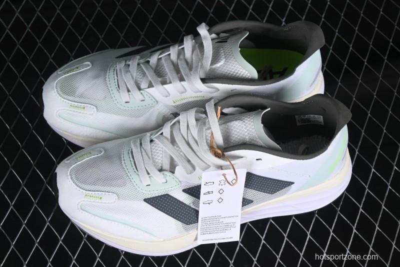 Adidas Lightstrike Pro Running Shoes - White/Black Neon Edition