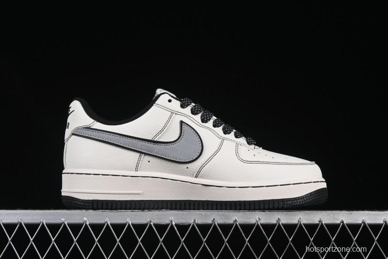 Nike Air Force 1 '07 Low The North Face x Comme des Garçons Black White Line Casual Sneakers - HH7518-050