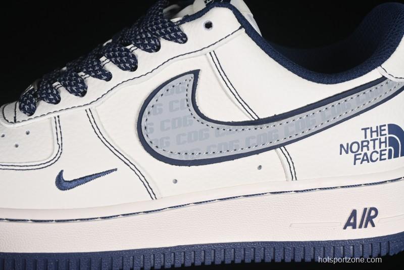 Nike Air Force 1 '07 Low The North Face x COMME des GARÇONS Navy Blue Line Casual Sneakers - HH7518-051