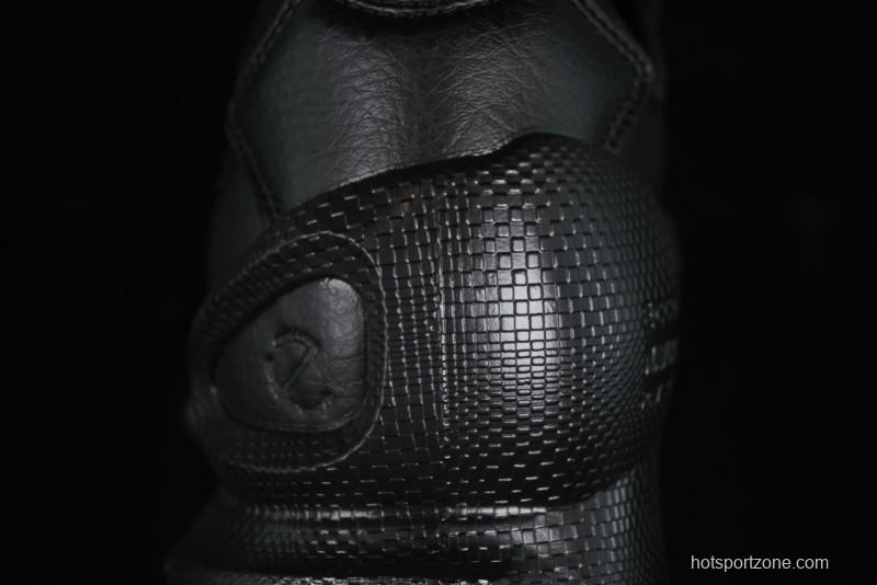 Men's All-Black Premium Leather Sneakers – Sleek & Versatile Design