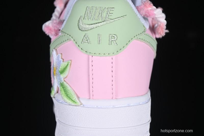 Nike Air Force 1'07 Low Casual Sneakers with Cherry Blossom Design - VV1999-013