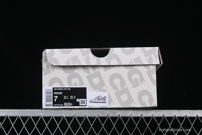 Nike Air Force 1 '07 Low The North Face x COMME des GARÇONS Navy Blue Line Casual Sneakers - HH7518-051