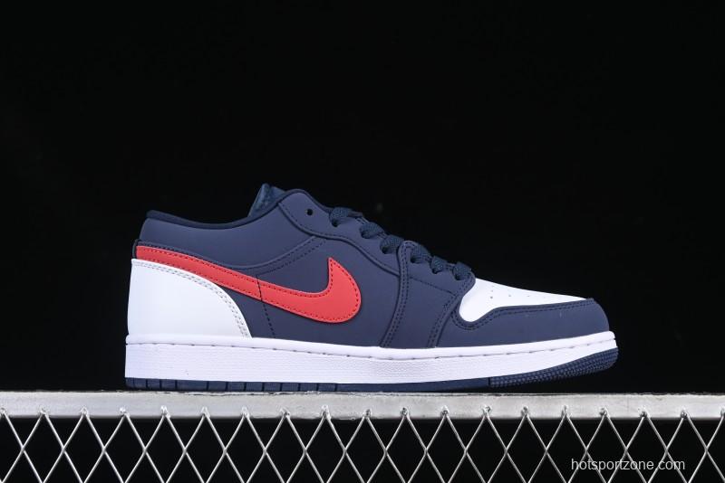 Nike Air Jordan 1 Low AJ1 Patriot Blue Red Low-Top Casual Lifestyle Sneakers - CZ8454-400