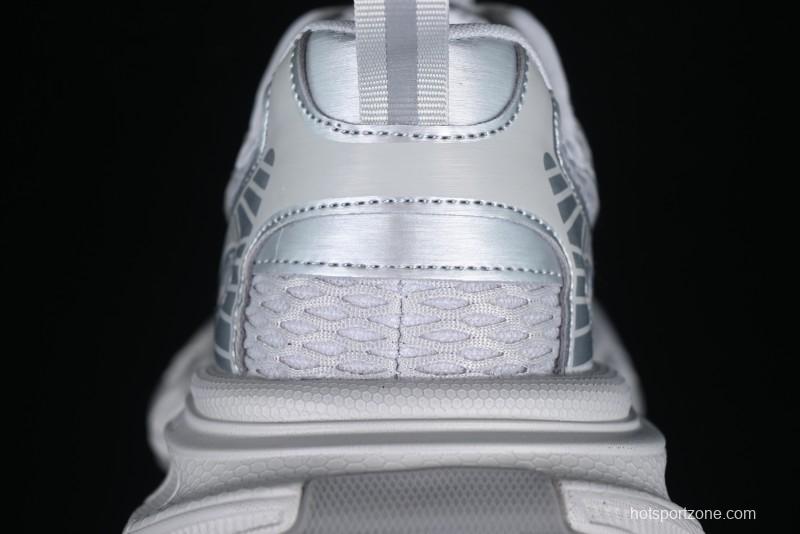 GG-CC Casual Running Shoes with Asymmetrical Design - 5509 Silver