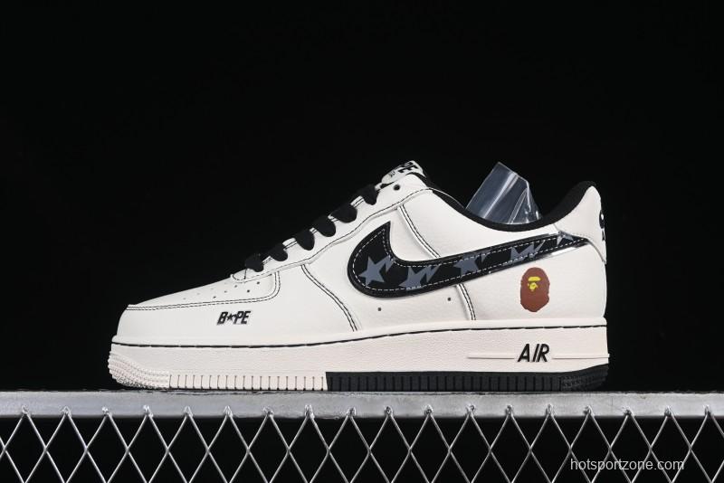 Nike Air Force 1 '07 Low Bape Collaboration Dual Camo Print Casual Sneakers - XS1958-523