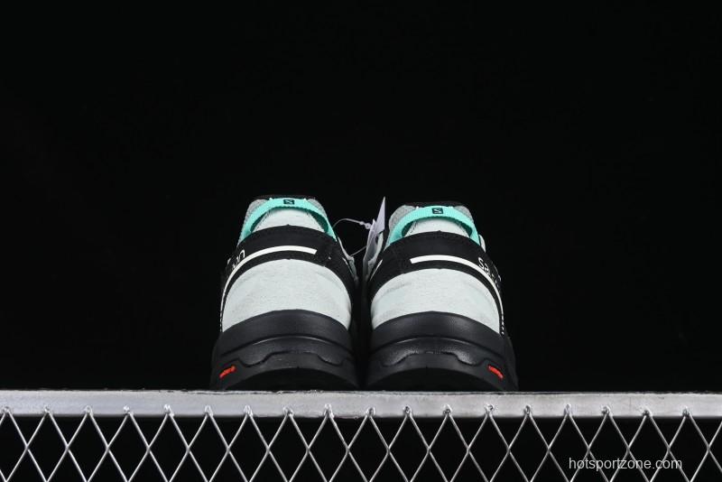 Salomon x Contragrip All-Terrain Hiking Shoes - Lightweight Gray with Black & Teal Accents