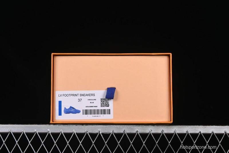 Louis Vuitton Footprint Soccer Low-Top Lifestyle Sneakers Blue - AJF6