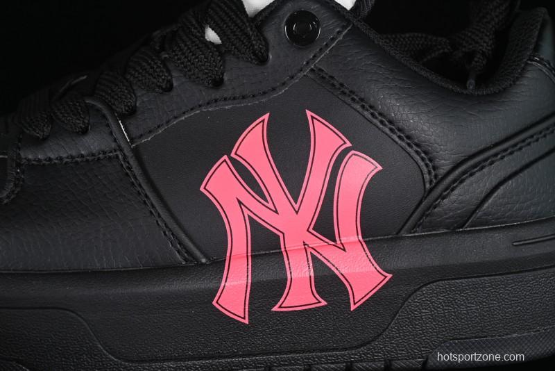 New York Yankees MLB Chunky Liner Custom Platform Sneakers in Neon Pink - 3ASXCA12N50WHS