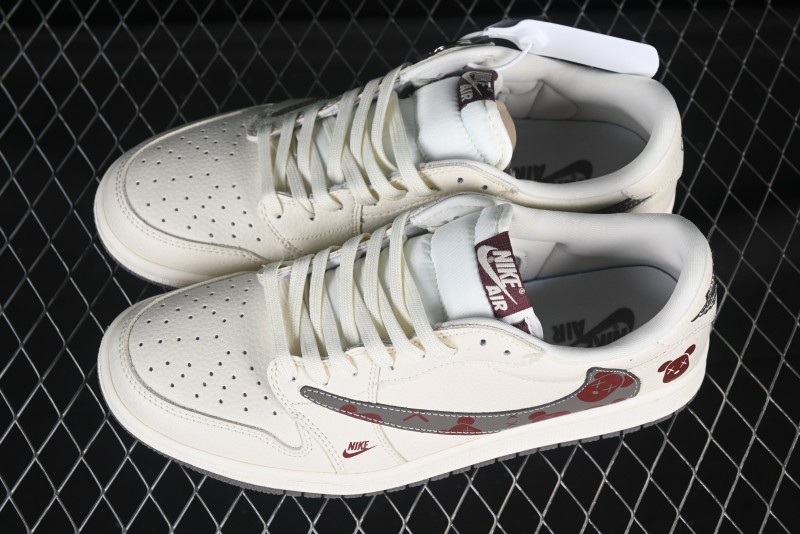Nike Air Jordan 1 Low OG SP Travis Scott x Fragment Design Collaboration Sneakers - LD2025-004