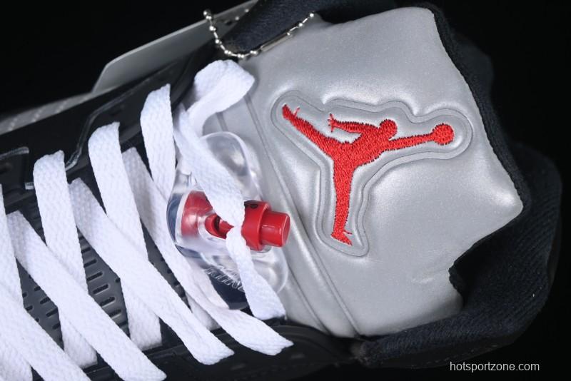 Nike Air Jordan 5 Retro Black "Metallic Reimagined" Basketball Shoes - HF3975-001