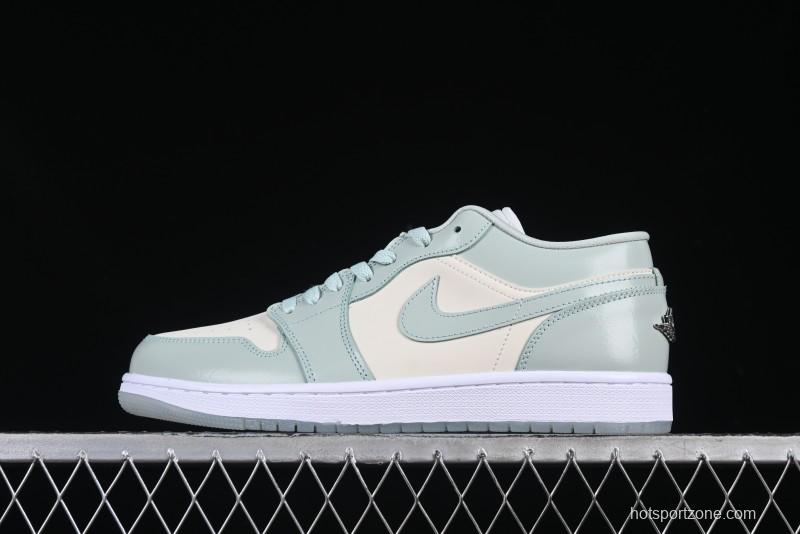 Nike Air Jordan 1 Low AJ1 Amber Green Low-Top Casual Sneakers - HF4078-100