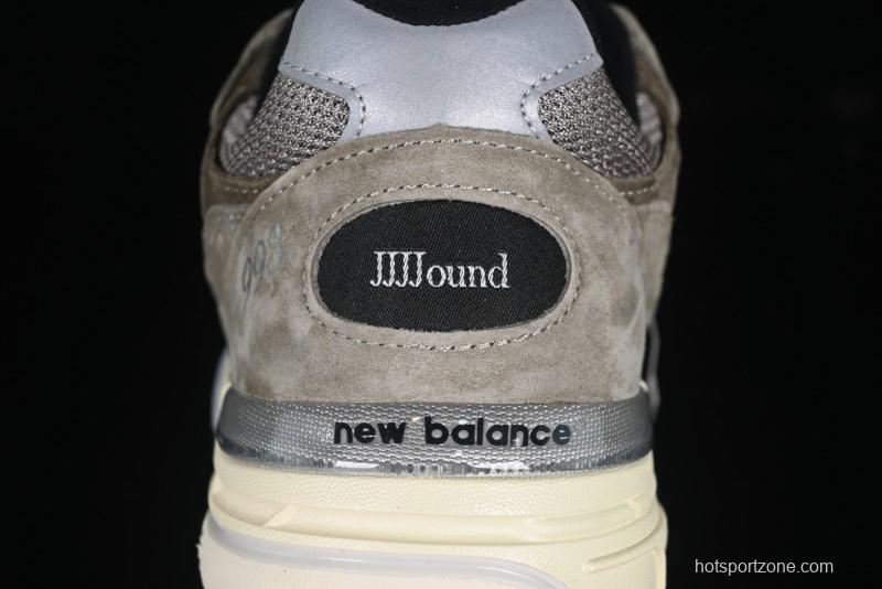New Balance Made In USA M993 Series Classic Retro Casual Running Shoes with Heritage Design - U993JJ