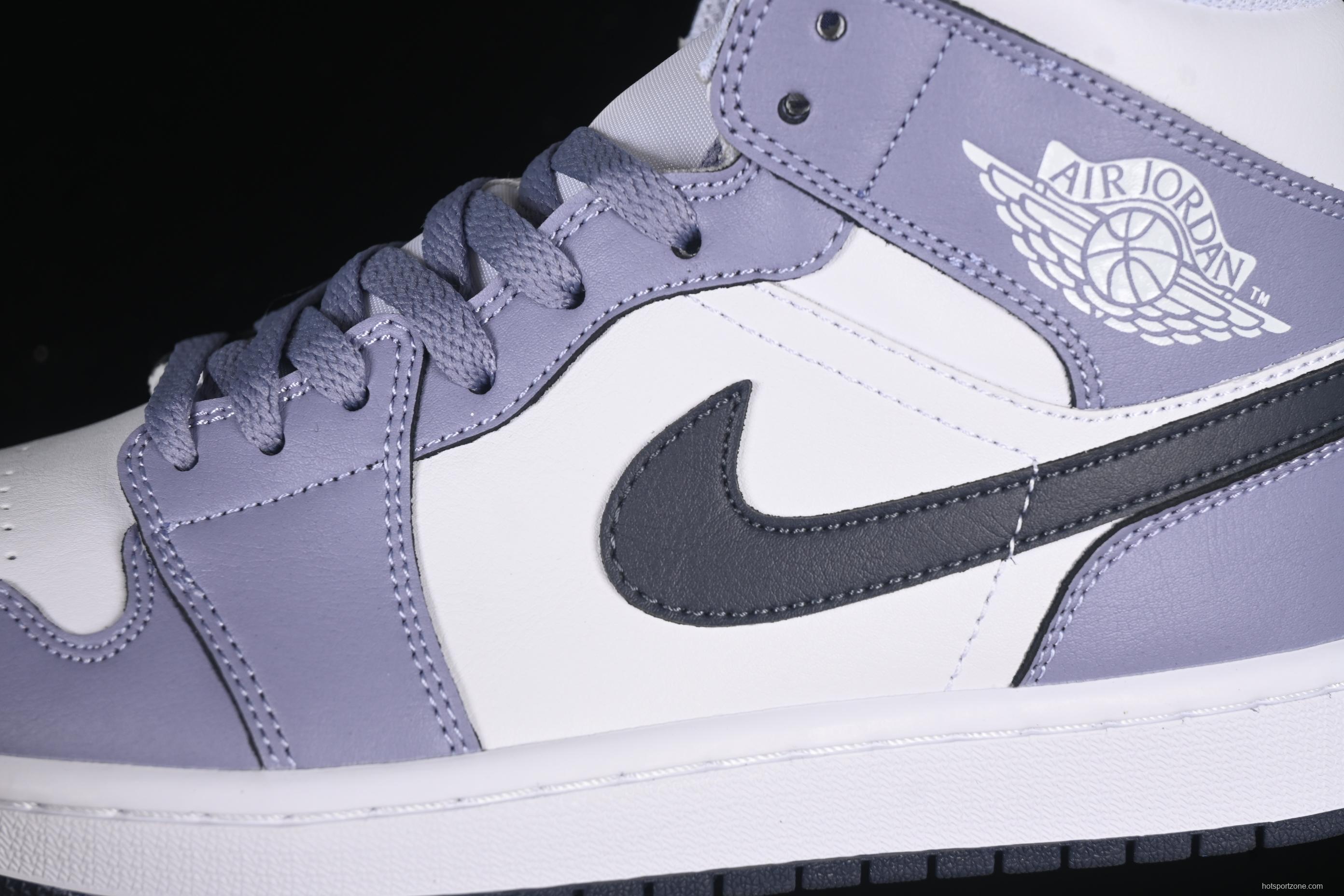 Nike Air Jordan 1 Mid AJ1 Culture Casual Sneakers in Haze Purple - DQ8426-145