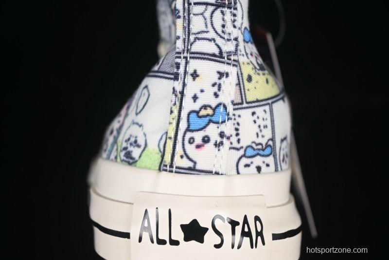 Converse Chiikawa x Converse All Star CM Hi Usagi Emoji Collaboration High Top Casual Sneakers - 1SE426
