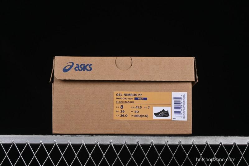 Asics Gel-Nimbus 27 Retro Breathable Casual Shoes with Cushioning for Men - 1011C093-001