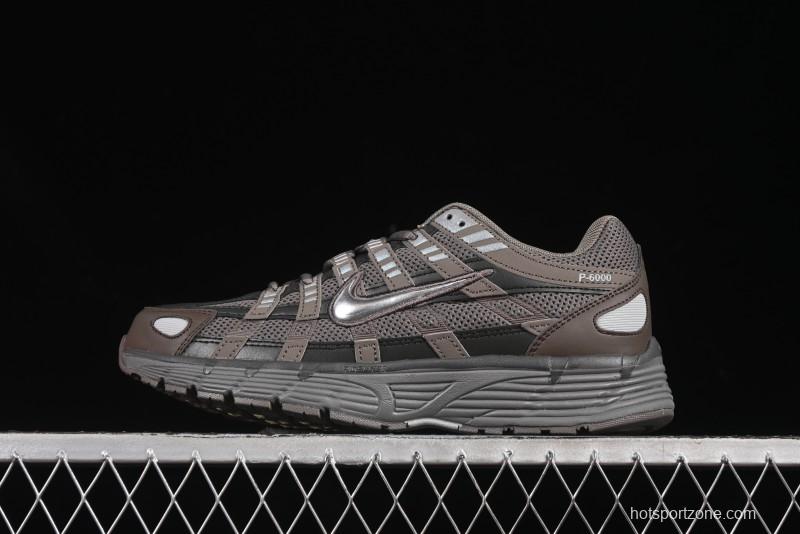 Nike P-6000 Prm Retro Casual Sneakers with Layered Design - CD6404-202