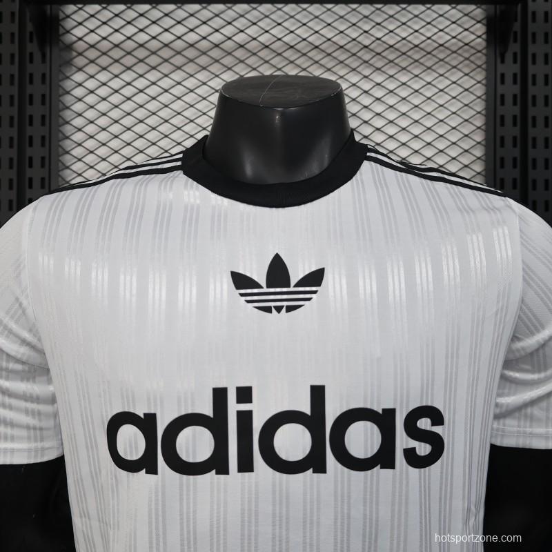 Player Version 2025 Adidas White with Striped Design Jersey