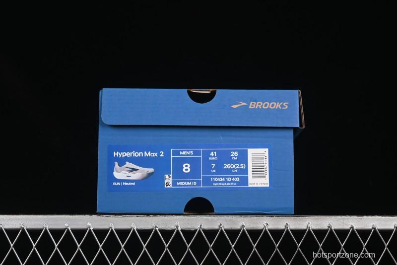 Brooks Hyperion Max 2 Cushioned Racing Marathon Running Shoes - 1104341D403
